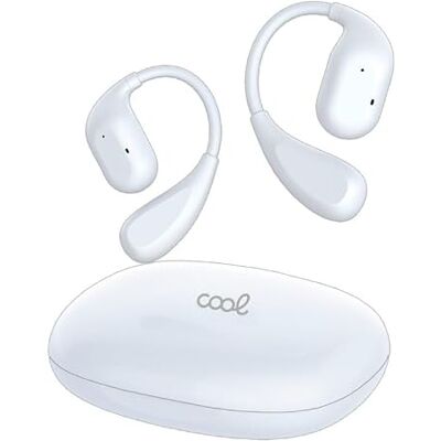 Cool Auricolari Stereo Bluetooth Earbuds Moon (orecchio libero) Bianco Cool Auricolari Stereo Bluetooth Earbuds Moon (orecchio libero) Bianco