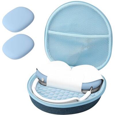 ProCase Custodia per AirPods Max Carrying Case, Custodia Rigida con Un Paio di Cover in Silicone per Padiglioni Auricolari, Custodia da Viaggio per AirPods e Altri Accessori -Blu Marino ProCase Custodia per AirPods Max Carrying Case, Custodia Rigida con Un Paio di Cover in Silicone per Padiglioni Auricolari, Custodia da Viaggio per AirPods e Altri Accessori -Blu Marino