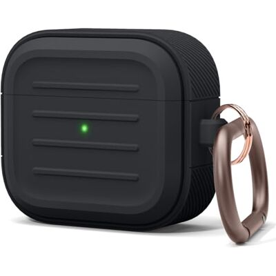 elago Cover Armor per AirPods 3 Supporta la Ricarica Wireless, Resistente agli Urti, Protezione Completa (Nero) elago Cover Armor per AirPods 3 Supporta la Ricarica Wireless, Resistente agli Urti, Protezione Completa (Nero)