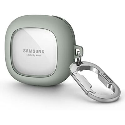 SURITCH Custodia trasparente compatibile con Samsung Galaxy Buds 2/Buds Live/Buds 2 Pro/Buds Pro/Buds FE Cover Custodia protettiva portatile con portachiavi per Samsung Galaxy Buds 2 grigio verde SURITCH Custodia trasparente compatibile con Samsung Galaxy Buds 2/Buds Live/Buds 2 Pro/Buds Pro/Buds FE Cover Custodia protettiva portatile con portachiavi per Samsung Galaxy Buds 2 grigio verde
