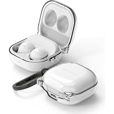 Ringke Hinge Compatibile con Cover Samsung Galaxy Buds FE / 2 Pro / 2 / Pro/Live, Custodia PC Rigida con Moschettone Clear Trasparente Ringke Hinge Compatibile con Cover Samsung Galaxy Buds FE / 2 Pro / 2 / Pro/Live, Custodia PC Rigida con Moschettone Clear Trasparente