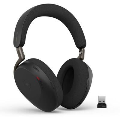 Jabra Evolve3 85 Cuffie Over-Ear Wireless con Microfono, Nero Jabra Evolve3 85 Cuffie Over-Ear Wireless con Microfono, Nero