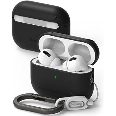 Ringke Layered Case Compatibile con Cover AirPods Pro 2, Custodia Trasparente PC Rigida con Moschettone Portachiavi per AirPods Pro 2a Generazione Black Nero Ringke Layered Case Compatibile con Cover AirPods Pro 2, Custodia Trasparente PC Rigida con Moschettone Portachiavi per AirPods Pro 2a Generazione Black Nero