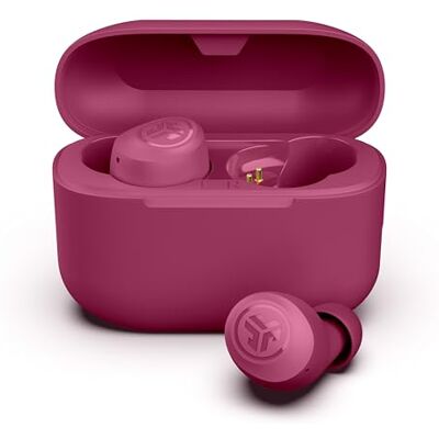 JLab Go Air Pop+ Cuffie Bluetooth In Ear 35H+ Autonomia, Rosa Scuro Auricolari Senza Fili, IP55 True Wireless Earbuds con Microfono, Applicazione, Dual Connect, Custodia Ricarica JLab Go Air Pop+ Cuffie Bluetooth In Ear 35H+ Autonomia, Rosa Scuro Auricolari Senza Fili, IP55 True Wireless Earbuds con Microfono, Applicazione, Dual Connect, Custodia Ricarica