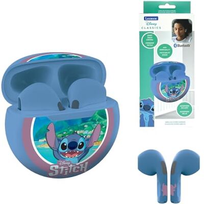 Lexibook , Disney Stitch, Auricolari Stereo Senza Fili, Suono di Alta qualità, Microfono Integrato, Controllo Touch, Custodia di Ricarica, Livello sonoro limitato a 85 Db, Blu, Lexibook , Disney Stitch, Auricolari Stereo Senza Fili, Suono di Alta qualità, Microfono Integrato, Controllo Touch, Custodia di Ricarica, Livello sonoro limitato a 85 Db, Blu,
