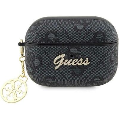 GUESS GUAP2G4GSMK Custodia per AirPods Pro 2 Nero 4G Charm Collection GUESS GUAP2G4GSMK Custodia per AirPods Pro 2 Nero 4G Charm Collection