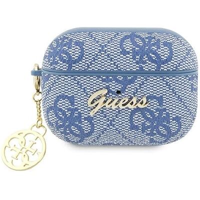 GUESS GUAP2G4GSMB Custodia per AirPods Pro 2 Blu 4G Charm Collection GUESS GUAP2G4GSMB Custodia per AirPods Pro 2 Blu 4G Charm Collection
