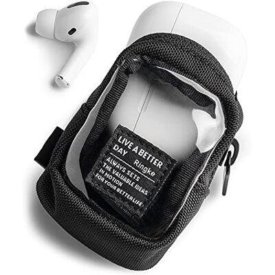 Ringke Mini Pouch Block Pochette Compatibile con Cover AirPods, Galaxy Buds, Porta Carte Credito Clear Trasparente Ringke Mini Pouch Block Pochette Compatibile con Cover AirPods, Galaxy Buds, Porta Carte Credito Clear Trasparente