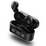 Gamma2 Cuffie Bluetooth in-ear con microfono, senza fili 5.1 HiFi Stereo Tocco 30H Tempo di riproduzione DeepBass Cancelling, IPX7 Ideale per correre o viaggi, Cuffie Bluetooth nere, L