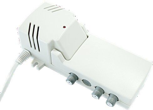 Ek AA 20 L – Amplificatore da interno, LTE, 20 dB, 2 x 104 dBuV) Bianco