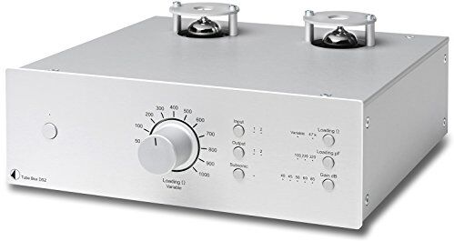 Pro-Ject preamplificatore audio a tubi, Tube Box DS2 Premium, per testine MM e MC, colore: argento