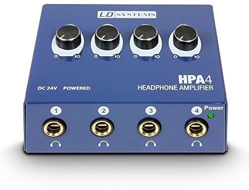 LD Systems HPA 4 Amplificatore per Cuffie a 4 Canali