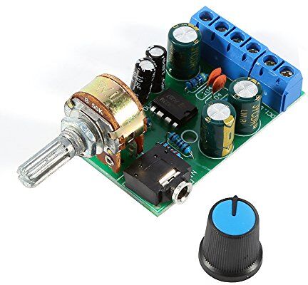 Walfront DC18-12V TDA2822M Amplificatore 2 Canali Stereo 35mm AUX Amp Scheda Modulo