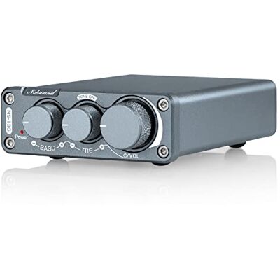 Nobsound Hi-Fi 200-Watt, amplificatore stereo, digital power, controllo treble, bassi con alimentatore Nobsound Hi-Fi 200-Watt, amplificatore stereo, digital power, controllo treble, bassi con alimentatore