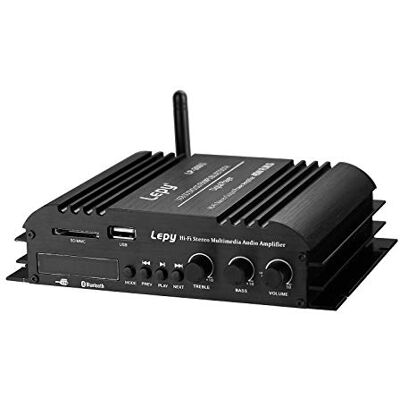 Nobsound Amplificatore Stereo Bluetooth, Uscita Audio a 4 Canali, con Controllo Remoto e LED Nobsound Amplificatore Stereo Bluetooth, Uscita Audio a 4 Canali, con Controllo Remoto e LED