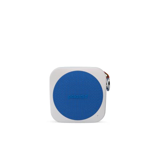 Polaroid P1 Music Player (Blue) Super Portable Wireless Bluetooth Speaker Rechargeable with IPX5 Waterproof and Dual Stereo Pairing
