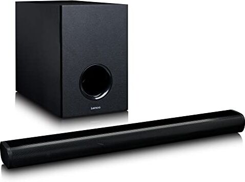 Lenco SBW-801BK Soundbar Bluetooth con subwoofer wireless Nero