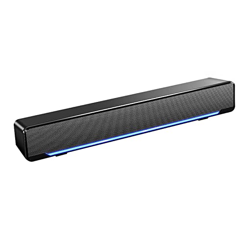 docooler Sound Bars, Mini Altoparlante, Altoparlante Stereo Subwoofer, Bass Surround Sound Box Wired, Music Player, con USB / 3,5 mm Audio Input, per PC Laptop Smartphone Tablet MP3 MP4