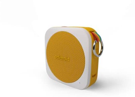 Polaroid P1 Music Player (Yellow) Super Portable Wireless Bluetooth Speaker Rechargeable with IPX5 Waterproof and Dual Stereo Pairing