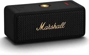 Marshall Emberton II Bluetooth Altoparlante Portatile, Senza fili Casse, Suono a 360 gradi, Impermeabilità IPX7, 20 ore riproduzione Nero