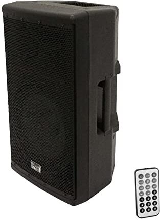 Proel Italian Stage IS X212AUB Diffusore Cassa Attiva bi-amplificata da 12" e da 800w di picco, con modulo Bluetooth multiplayer, Nero