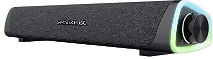 Trust GXT 620 Axon Soundbar Illuminata RGB 12W, Alimentazione USB, 3.5mm AUX, Altoparlanti, Casse PC per Computer, Laptop, Smartphone, Tablet, TV Nero