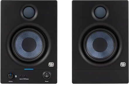 PreSonus Eris 4.5BT Gen 2, Altoparlanti Attivi da Scrivania 4.5" con Bluetooth per Multimedia, Gaming, Produzione Musicale di Qualità Studio, Potenza 50 W