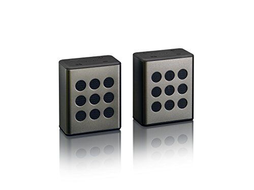 Lenco BTP-200BK Stereo portable speaker 5W Grey Portable Speakers (2.0 channels, 5 W, Wired & Wireless, Micro-USB, Stereo portable speaker, Grey)
