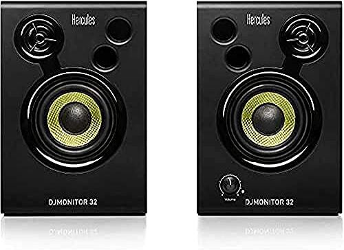 Hercules DJMonitor 32: 2 altoparlanti attivi per monitoraggio da 15 watt RMS ciascuno