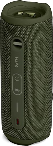 JBL Flip 6 Speaker Bluetooth Portatile, Cassa Altoparlante Impermeabile e Antipolvere IPX67, Compatibile con  PartyBoost, Fino a 12h di Autonomia, Verde