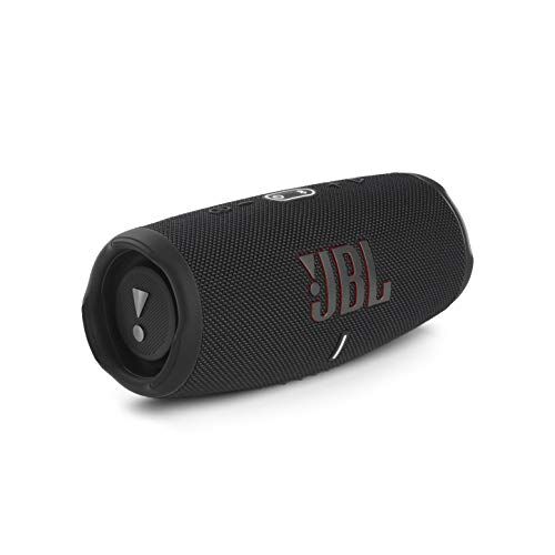 JBL Charge 5 Speaker Bluetooth Portatile, Wireless Resistente ad Acqua e Polvere IPX67, Powerbank integrato, USB, PartyBoost, Bass Radiator, Fino a 20h di Autonomia, Nero, 22.3 x 9.4 x 9.7 cm
