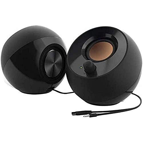 Creative Sistema di altoparlanti desktop moderno  Pebble con alimentazione USB 2.0 (Nero)