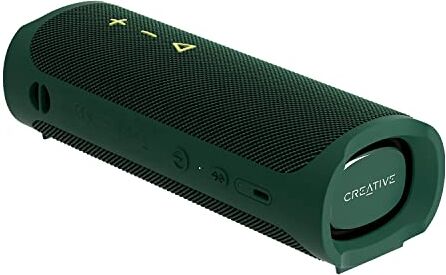 Creative MUVO Go: altoparlante Bluetooth 5.3 portatile impermeabile con durata della batteria fino a 18 ore, impermeabilità IPX7, bassi potenti, Wireless Stereo Link (Verde)