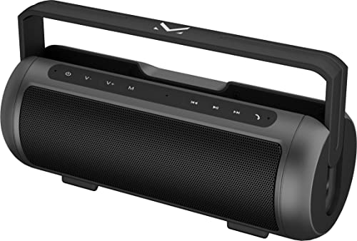 Majestic PLANET – Speaker Bluetooth batteria ricaricabile, ingressi USB/microSD/AUX-IN, Microfono integrato per chiamate in vivavoce, Nero