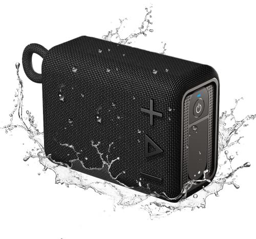 ROYQUEEN Cassa Bluetooth Portatile Potente IP66 Impermeabile Altoparlante Bluetooth, 20H di Autonomia, Micro SD, TWS per casa e all'aperto, viaggi (nero)