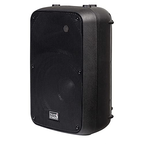 Proel Italian Stage IS SPX10AUB Cassa Monitor Diffusore audio, attivo da 300w di picco e cono da 10", con multimedia player: Usb Drive, Sd Card, Bluetooth, Telecomando IR., Nero