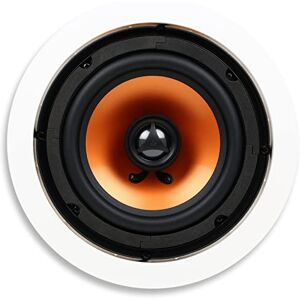 Micca Altoparlante rotondo a 2 vie a soffitto, diametro del foro di 19,3 cm, audio per tutta la casa, home theater, interno o esterno coperto, woofer da 16,5 cm, tweeter da 1", bianco, Micca Altoparlante rotondo a 2 vie a soffitto, diametro del foro di 19,3 cm, audio per tutta la casa, home theater, interno o esterno coperto, woofer da 16,5 cm, tweeter da 1", bianco,