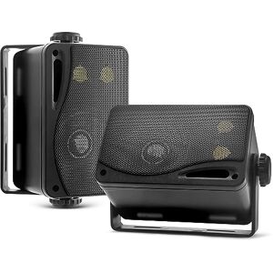 Pyle Sistema di Altoparlanti Mini a 3 Vie, Casse Audio Impermeabili da 200 Watt, Speaker Uso Interno ed Esterno, Casa, Barca, Piscina, Nero Pyle Sistema di Altoparlanti Mini a 3 Vie, Casse Audio Impermeabili da 200 Watt, Speaker Uso Interno ed Esterno, Casa, Barca, Piscina, Nero