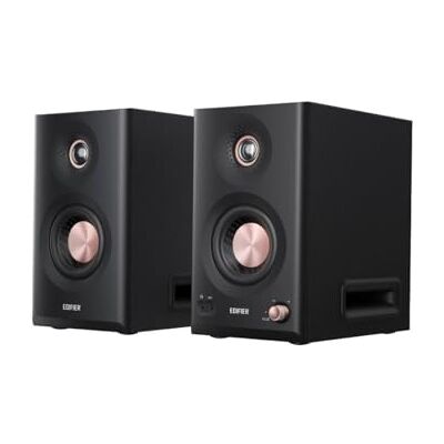 Edifier Altoparlante da studio attivo MR5, monitor Hi-Res a 3 vie, 110 Watt + tri-amped crossover XLR, TRS, RCA + AUX LDAC Wireless 24 bit/96 kHz ConneX-App EQ + regolatore frontale, 2 colori (nero) Edifier Altoparlante da studio attivo MR5, monitor Hi-Res a 3 vie, 110 Watt + tri-amped crossover XLR, TRS, RCA + AUX LDAC Wireless 24 bit/96 kHz ConneX-App EQ + regolatore frontale, 2 colori (nero)