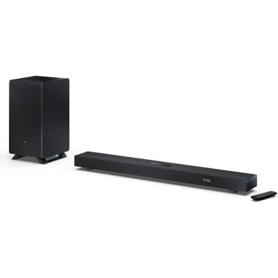 Sharp HT-SBW53121(BK) Soundbar 3.1.2 Dolby Atmos/DTS:X con subwoofer wireless, soundbar elegante e potente con altoparlanti rivolti verso l'alto, suono surround 3D, P. Maxima 550 W. Nero Sharp HT-SBW53121(BK) Soundbar 3.1.2 Dolby Atmos/DTS:X con subwoofer wireless, soundbar elegante e potente con altoparlanti rivolti verso l'alto, suono surround 3D, P. Maxima 550 W. Nero