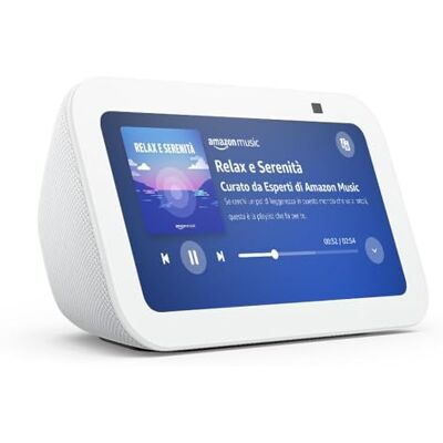 Amazon Ricondizionato Certificato Echo Show 5 (Ultimo modello) Schermo touch intelligente e compatto, con Alexa: controllo della Casa Intelligente e molto altro Bianco Amazon Ricondizionato Certificato Echo Show 5 (Ultimo modello) Schermo touch intelligente e compatto, con Alexa: controllo della Casa Intelligente e molto altro Bianco