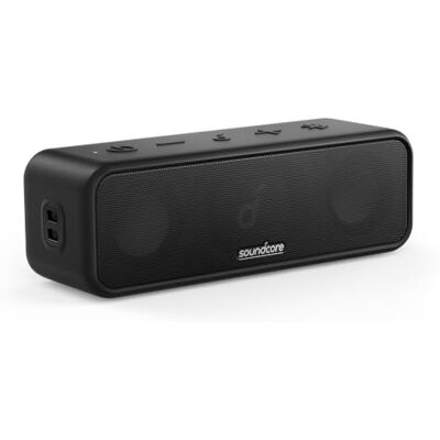 Soundcore 3 di Anker, Cassa Bluetooth Portatile 16 W, IPX7, 24 Ore Suono stereo, BassUp, PartyCast, EQ personalizzabile tramite app, per casa, doccia, spiaggia, giardino e attività all’aperto Soundcore 3 di Anker, Cassa Bluetooth Portatile 16 W, IPX7, 24 Ore Suono stereo, BassUp, PartyCast, EQ personalizzabile tramite app, per casa, doccia, spiaggia, giardino e attività all’aperto