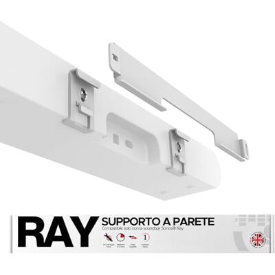 Sound bass Supporto Soundbar per Sonos Ray, installazione facile, bianco Sound bass Supporto Soundbar per Sonos Ray, installazione facile, bianco