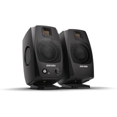 ADAM Audio D3V Sistema di monitoraggio attivo da scrivania con connessione USB-C (coppia), colore nero ADAM Audio D3V Sistema di monitoraggio attivo da scrivania con connessione USB-C (coppia), colore nero