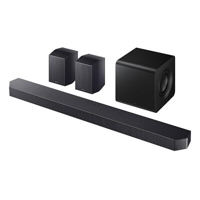 Samsung Soundbar Q930H, 9.1.4 ch.,580W, Bluetooth,Q-Symphony, Wireless Dolby Atmos Full Surround Subwoofer, Rear Speaker, Wireless Dolby Atmos, Q-Symphony, SpaceFit Sound Pro, Connessione TV Wireless Samsung Soundbar Q930H, 9.1.4 ch.,580W, Bluetooth,Q-Symphony, Wireless Dolby Atmos Full Surround Subwoofer, Rear Speaker, Wireless Dolby Atmos, Q-Symphony, SpaceFit Sound Pro, Connessione TV Wireless