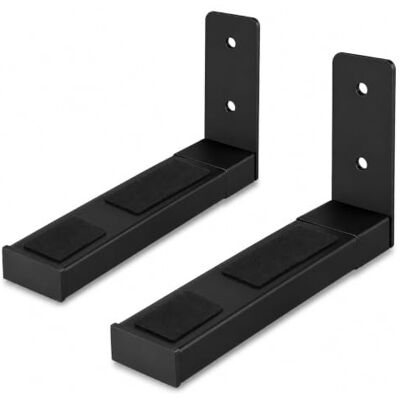 Pyle Supporto Casse Audio da Parete Regolabile, Bracci Estensibili in Acciaio 17-30 cm, Capacità 50 kg, per Casse DJ, Cassa Bluetooth e Speaker, 2 Pezzi Pyle Supporto Casse Audio da Parete Regolabile, Bracci Estensibili in Acciaio 17-30 cm, Capacità 50 kg, per Casse DJ, Cassa Bluetooth e Speaker, 2 Pezzi