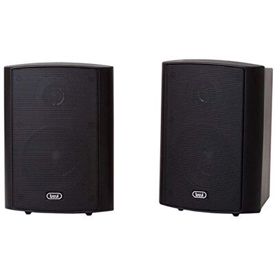 Trevi HTS 9410 Casse Acustiche 2 Vie da Interno ed Esterno con Woofer 100 mm e Tweeter 20 mm, Potenza 30W RMS / 100W Max, Struttura in ABS, Griglia in Metallo, Staffe da Parete Incluse, Nero Trevi HTS 9410 Casse Acustiche 2 Vie da Interno ed Esterno con Woofer 100 mm e Tweeter 20 mm, Potenza 30W RMS / 100W Max, Struttura in ABS, Griglia in Metallo, Staffe da Parete Incluse, Nero