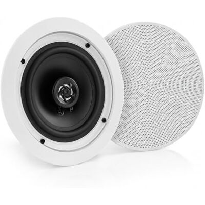 Pyle Cassa Bluetooth 13 Centimetri, Altoparlanti a Parete e a Soffitto 2 Vie, Griglia Rotonda/Quadrata Intercambiabile, Casse Audio con Cono in Polipropilene, Speaker da 150 Watt Pyle Cassa Bluetooth 13 Centimetri, Altoparlanti a Parete e a Soffitto 2 Vie, Griglia Rotonda/Quadrata Intercambiabile, Casse Audio con Cono in Polipropilene, Speaker da 150 Watt