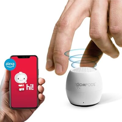 Boompods Zero Talk Mini Altoparlante Bluetooth Portatile con Alexa Cassa Doccia Bluetooth Waterproof IPX6, 5 Ore di Autonomia, Controllo Vocale e Microfono Integrato, Bianco Boompods Zero Talk Mini Altoparlante Bluetooth Portatile con Alexa Cassa Doccia Bluetooth Waterproof IPX6, 5 Ore di Autonomia, Controllo Vocale e Microfono Integrato, Bianco