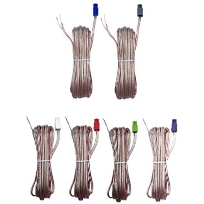 Generic Cavo per altoparlanti 6x Pcs Red Gray Speaker Sound Wires Cords Cables Compatible With Sony Home Cinema Theater System Generic Cavo per altoparlanti 6x Pcs Red Gray Speaker Sound Wires Cords Cables Compatible With Sony Home Cinema Theater System